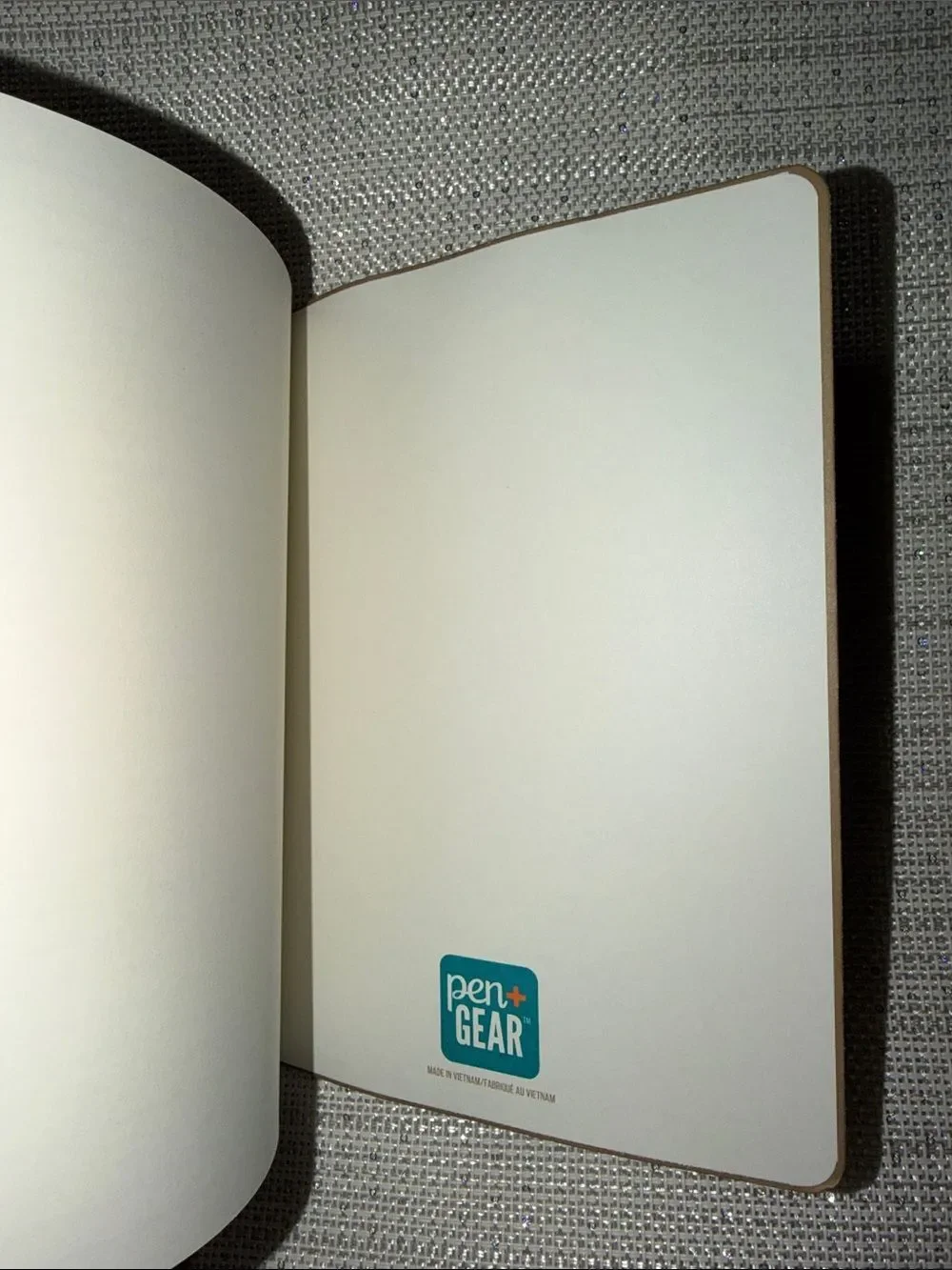 Olive Army Green Faux Suede Ivory lined pages soft cover journal w/book mark